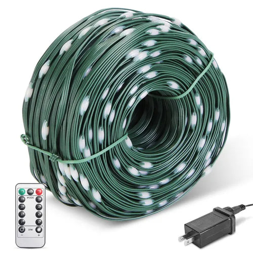 330FT LED String Lights Outdoor Christmas Decoration Lights With Remote IP44 Waterproof 8 Lighting Modes 8 Brightness Timer Plug In Fairy Light Xmas House Holiday Decor