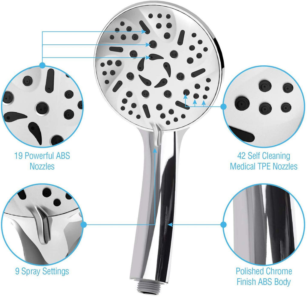 Bathroom Nine Function Three Way Seat Suspension Shower Set
